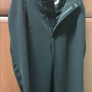 Alice + Olivia Black Straight Leg Pants silk